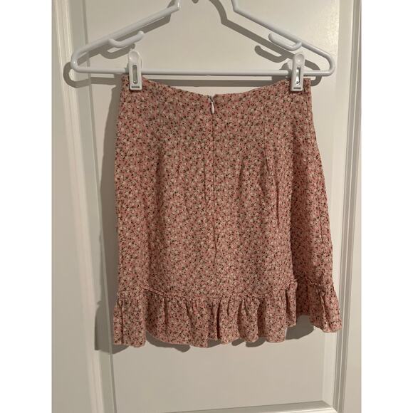 Brandy Melville Floral Pink Skirt – One Size (Fits Like Small) - Picture 4 of 4